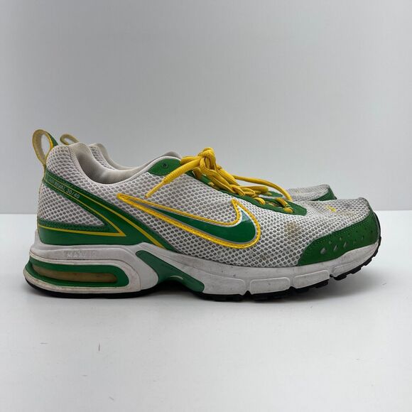 Size 12 - Nike Air Coos 315399-131 Green White Yellow Mens Running Shoes - Picture 5 of 16